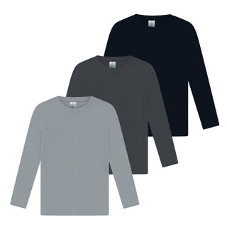Boys 3 Pack LS T- Shirt Assorted 1